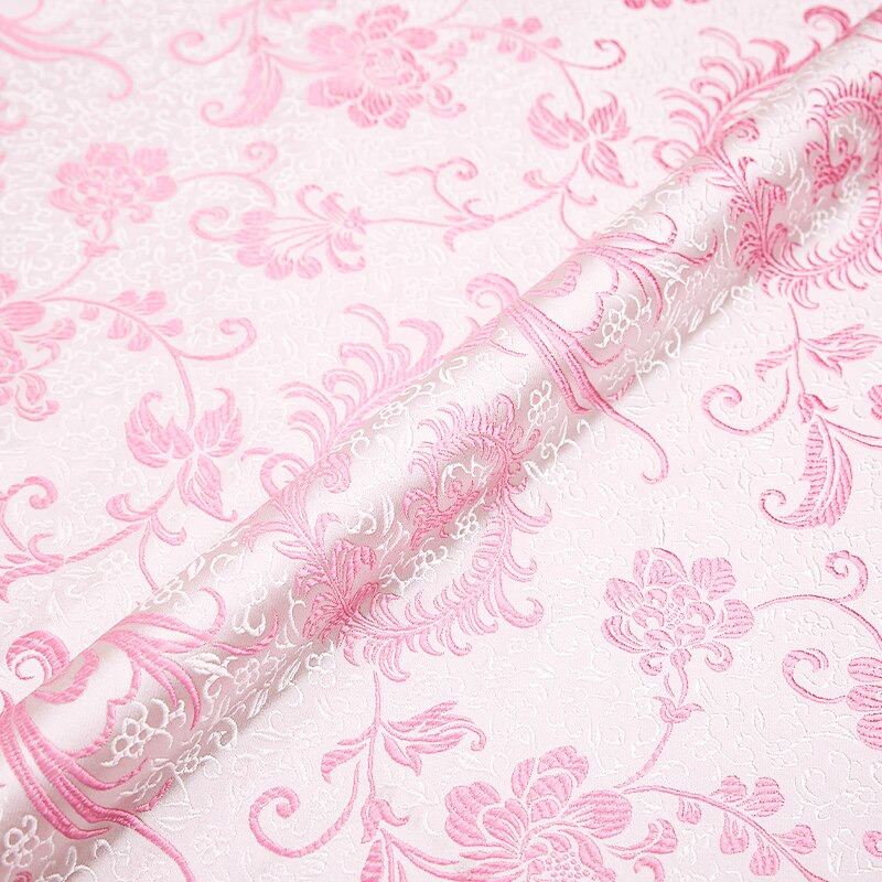 Imitation silk brocade jacquard fabrics