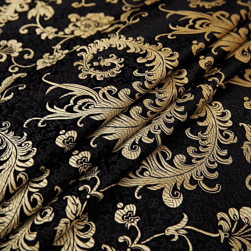 Imitation silk brocade jacquard fabrics