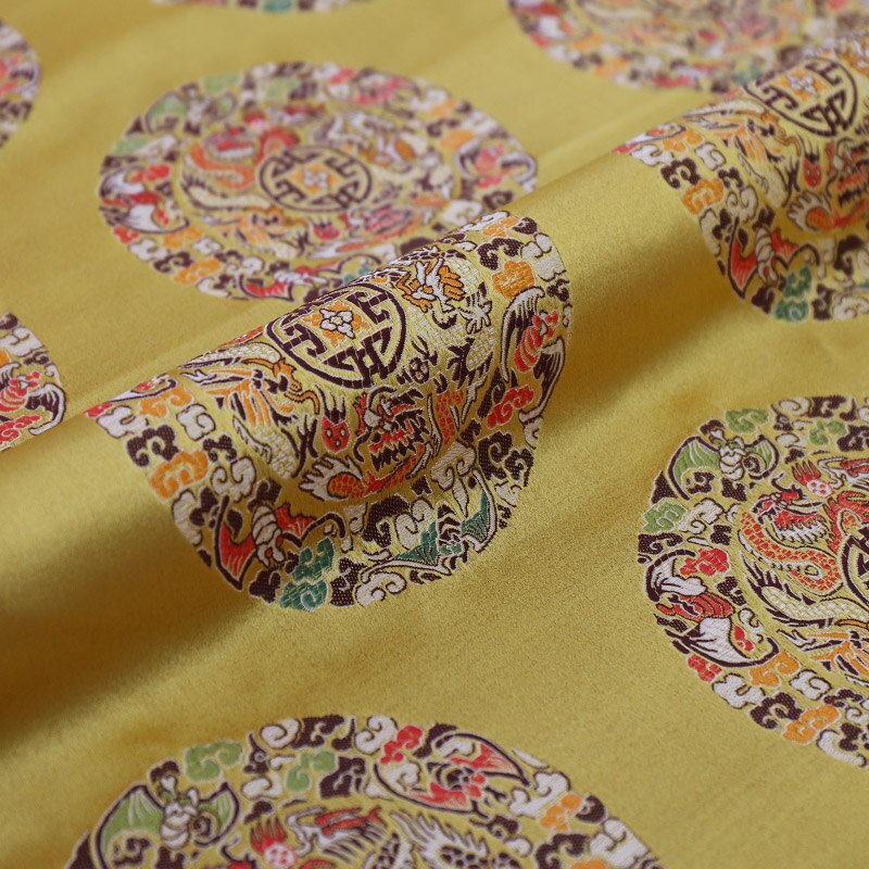 Vintage imitation silk jacquard brocade fabrics