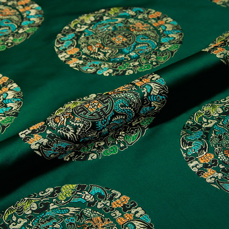 Vintage imitation silk jacquard brocade fabrics